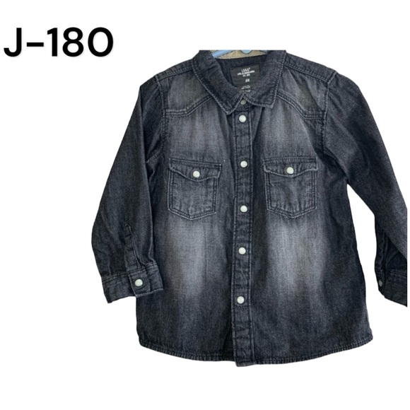 H&M Other - Boys Sz 1.5 -2 yr H&M Snap Button Distressed Shirt